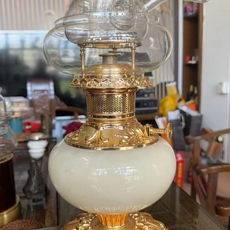 lamp jade brass new air tea stove ghee tea set brass boiling water