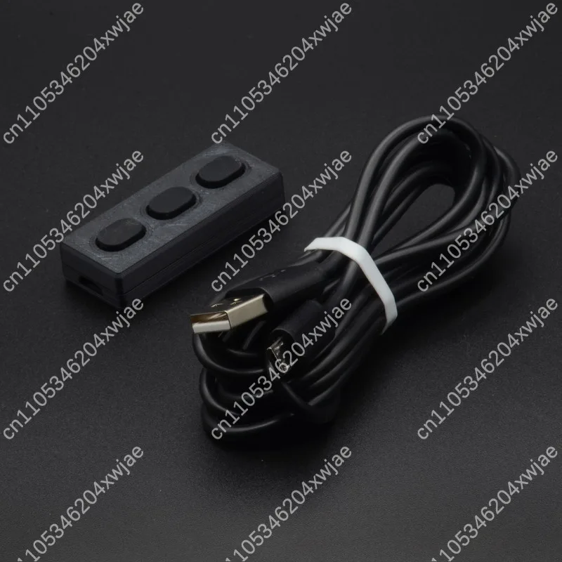 3 Keys Silicone Silent Mini Keypad Mute Programmable USB Custom Shortcut Keyboard For Recording Office Work Accessory