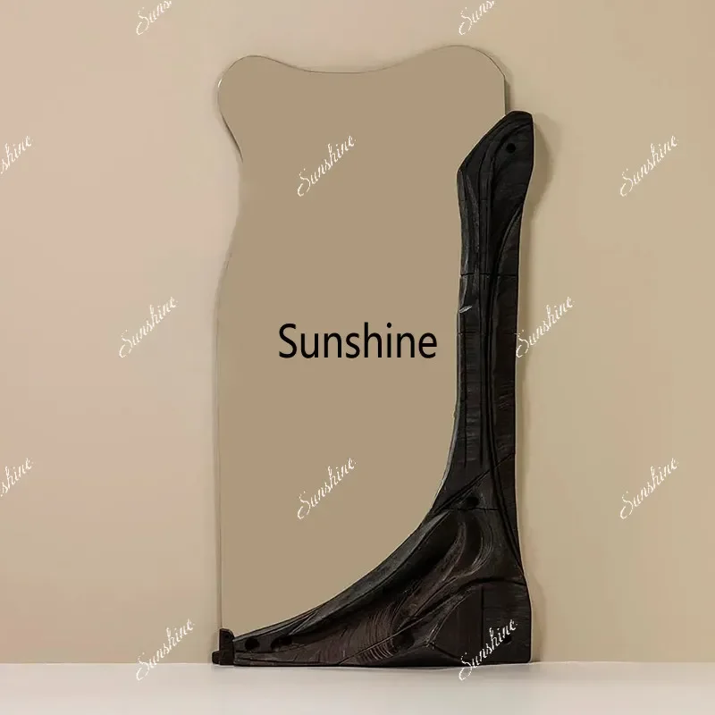 Irregular mirror Special-shaped full-body mirror Living room decorative floor mirrorTJ