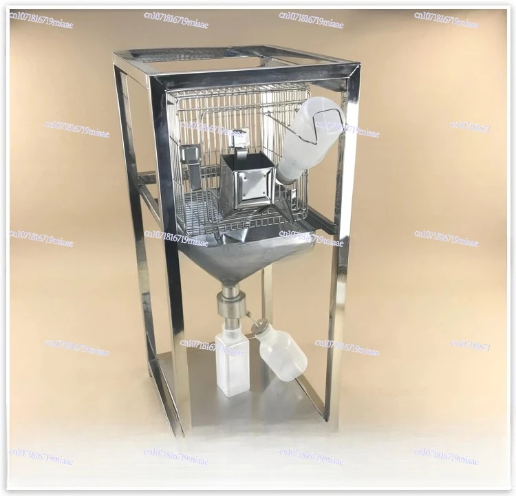 قفص تعديل الفئران التجريبي، البول والبراز، منفصل ومجمع، مصنوع من الفولاذ المقاوم للصدأ