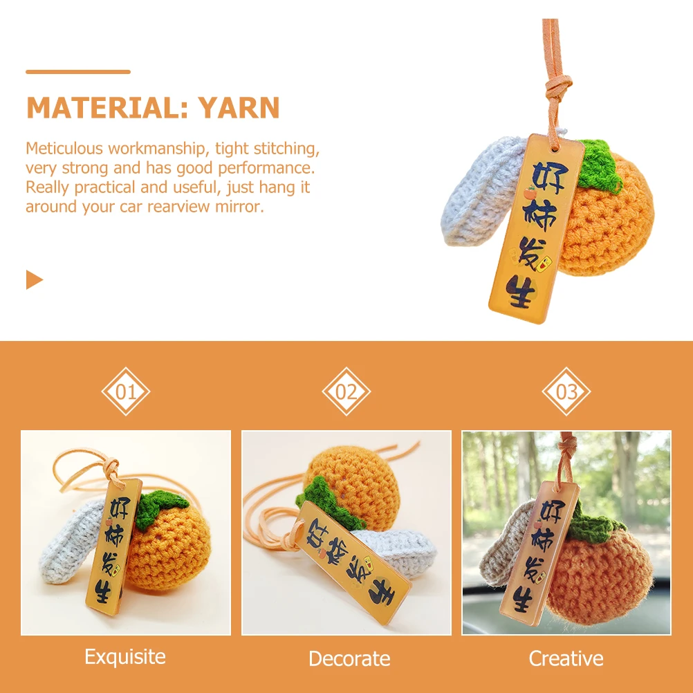 

Rear View Mirror Decorations Car Hanging Accessories Bright Colors Durable Premium Yarn No Fading Car Interior Aesthetic