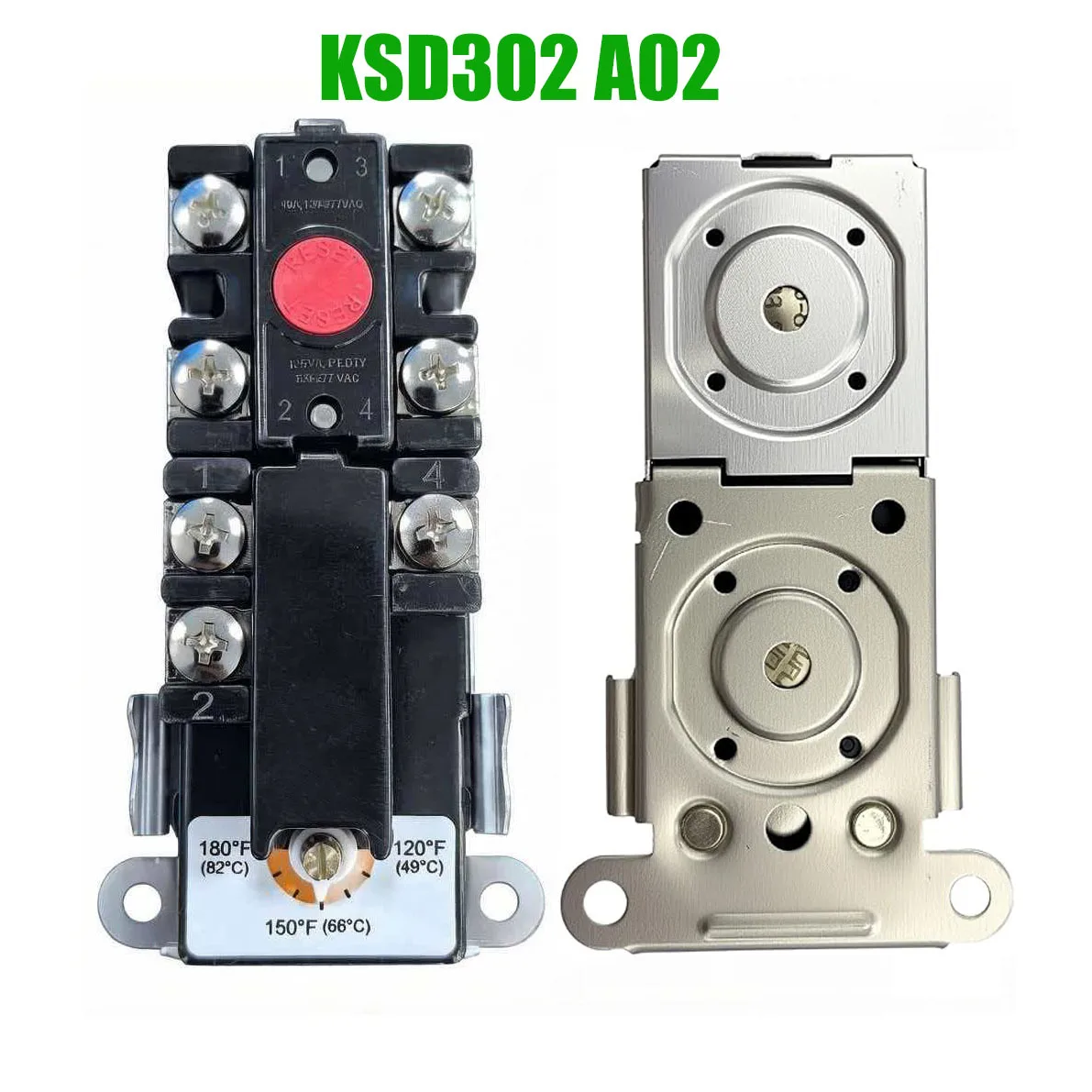 KSD302 Non-Programmable Thermostat Temperature Control Switch Auto For 82C 66C 49C 250V 40A Home HVAC Applications