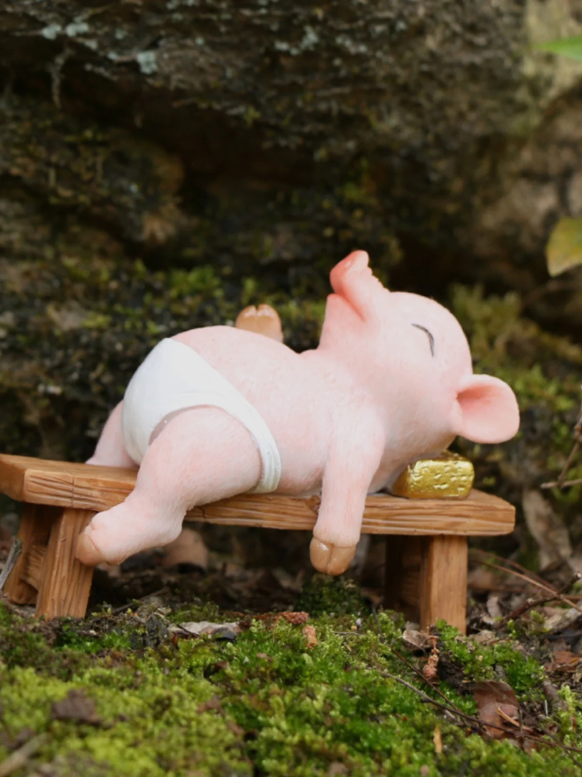 Creative Money Pig Ornament, Cute Simulation Animal, Fairy Garden Figurines, Personalized Gift, Home Decoration Accessories