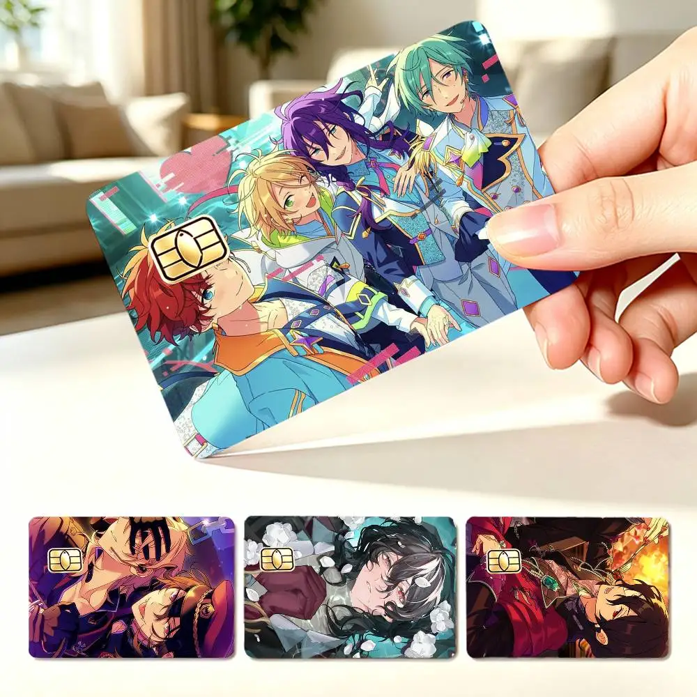 Rei Sakuma E-Ensemble Stars  4pcs 1Set Card Stickers Small Waterproof Chip 4PCS Card Sticker Anti-Scratch