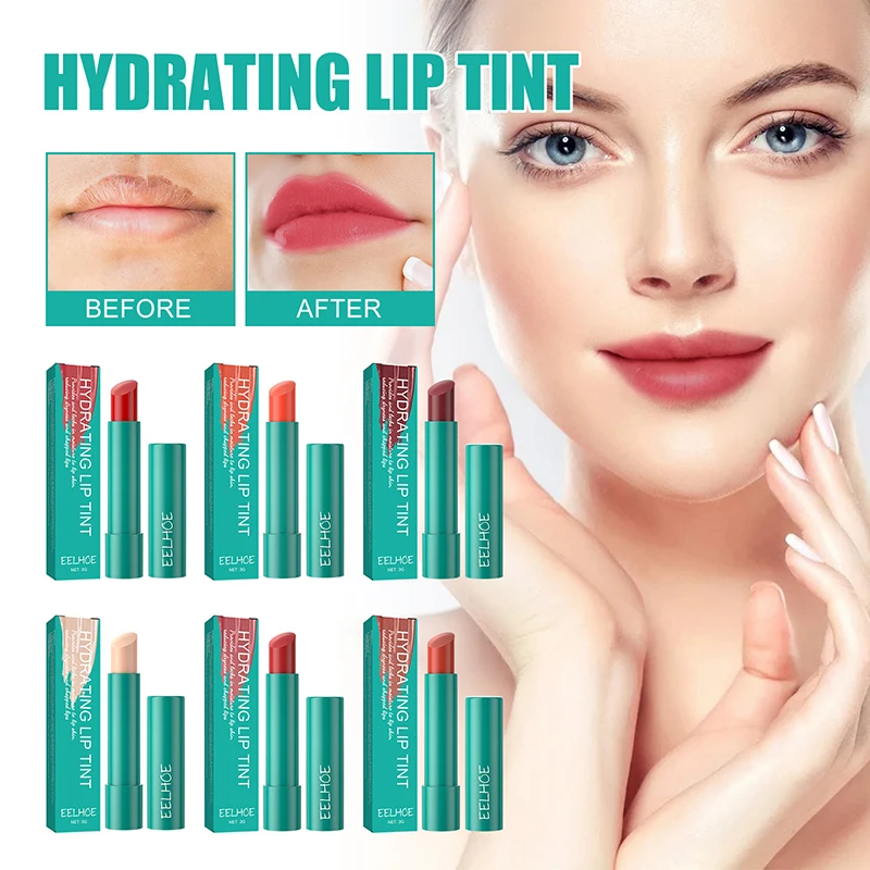 Lápiz labial hidratante potente, Pintalabios con agua, ingredientes naturales, tinte labial transparente, hidratante, no pegajoso y de larga duración