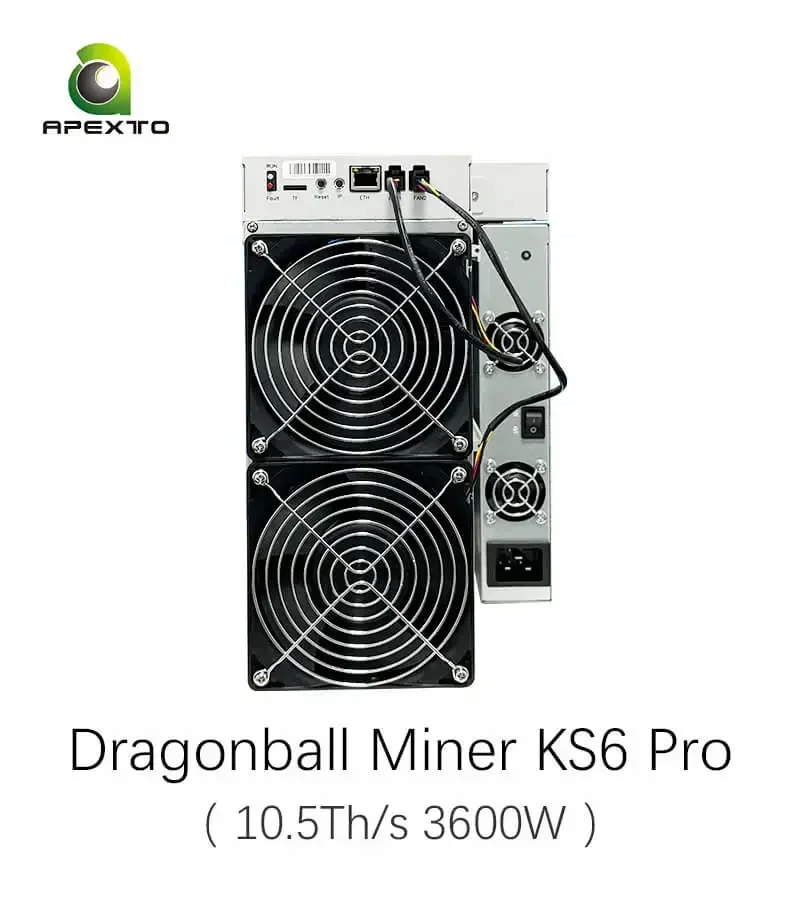 

BRAND NEW DragonBall Miner KS6 Pro 10.5T 3600W KAS Miner for Kaspa Mining