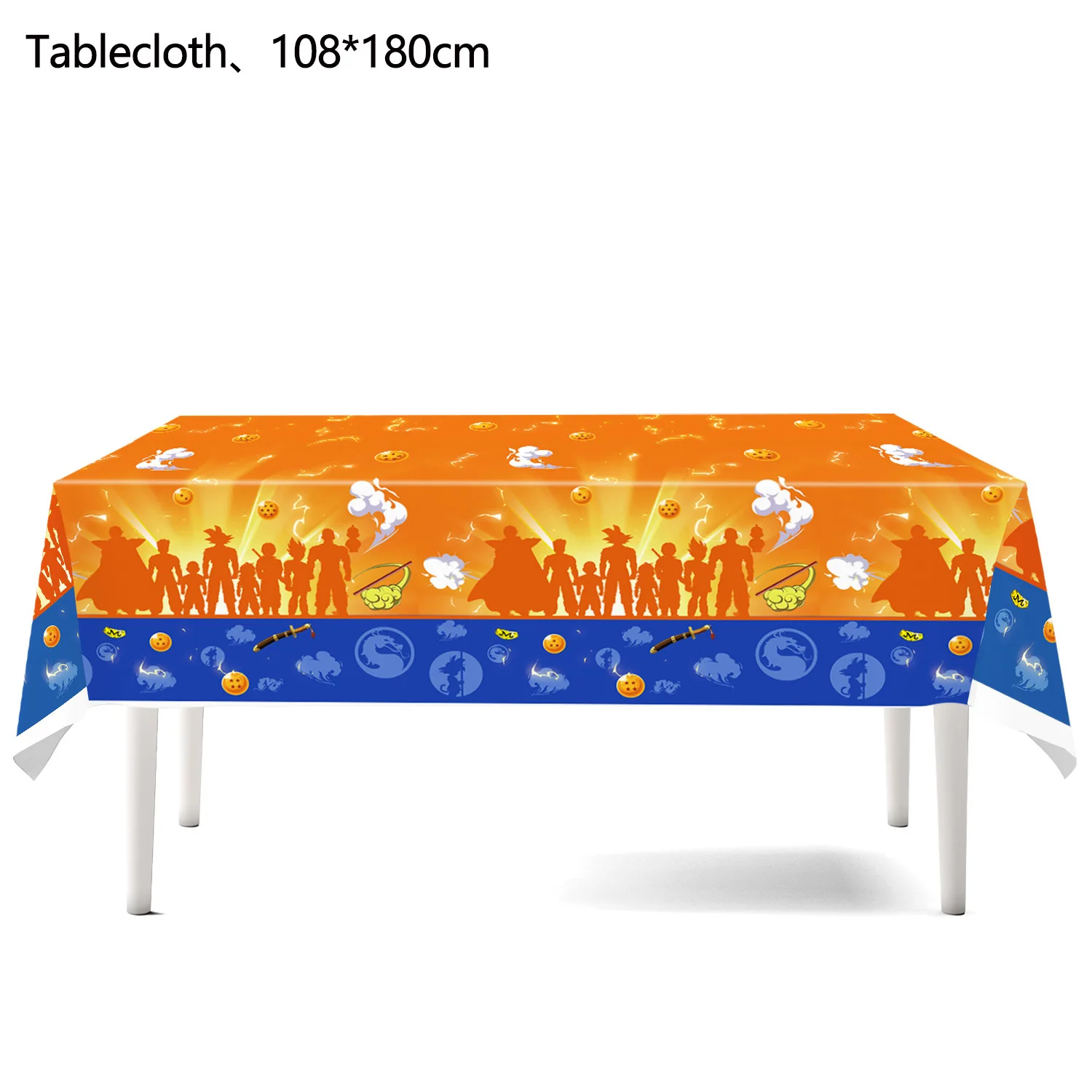 Dragon Ball Goku Tischdecke Geburtstagsparty-Dekoration Einweg-Tischdecke Tischbedeckung Monkey Goku Party-Zubehör – Detail 5
