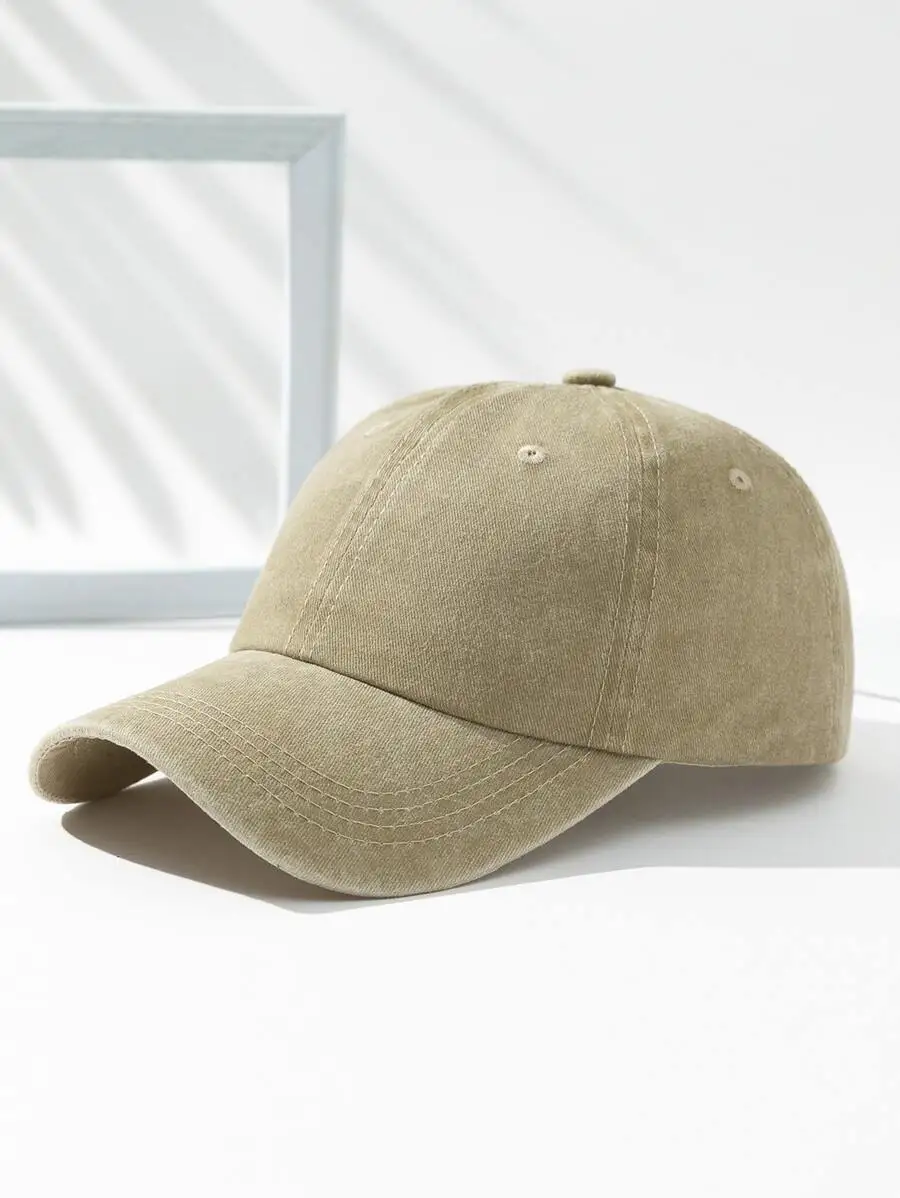 Men Solid Baseball Cap Casual