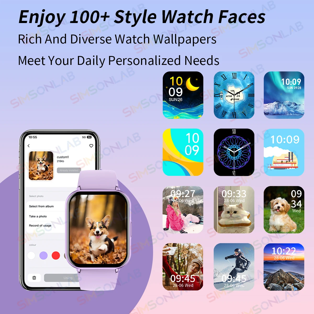 Nieuwe Global Versie Horloge 5 Lite 1.83 ''AI Voice Smart Horloge 123 + Sportmodus Hartslagmeting Bluetooth Oproep voor Mannen Vrouwen