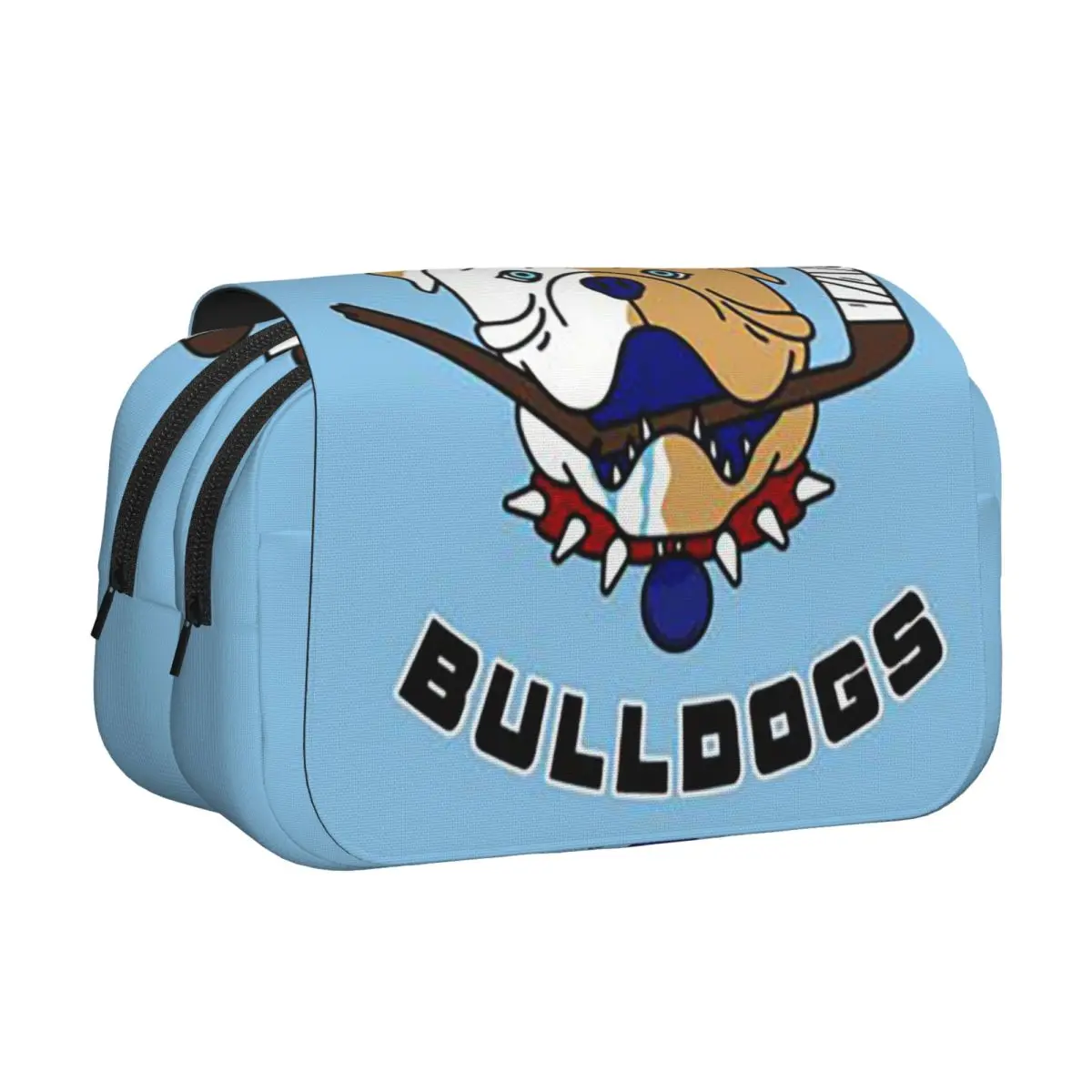 

Пенал для карандашей и ручек Sudbury Bulldogs - Shoresy с логотипом, жесткий кожаный, большой вместимости, для детей и школы