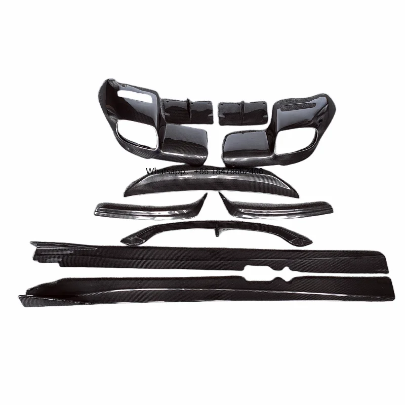 

Factory Supplied Carbon Fiber RZ Style Front Bumper Edge Rear Diffuser Side Skirts Rear Spoiler for F12 Body Kit