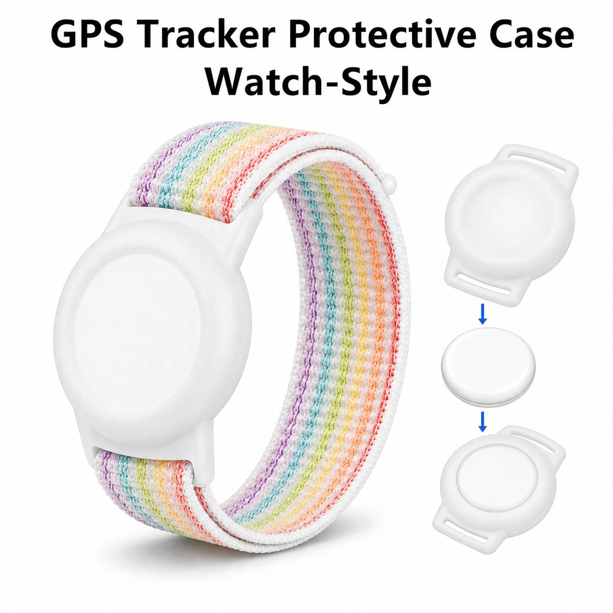 Kids Wristband for Apple Tracker Protective Case for Tracker GPS Tracker Holder Nylon Adjustable Bracelet Band For Baby Elders