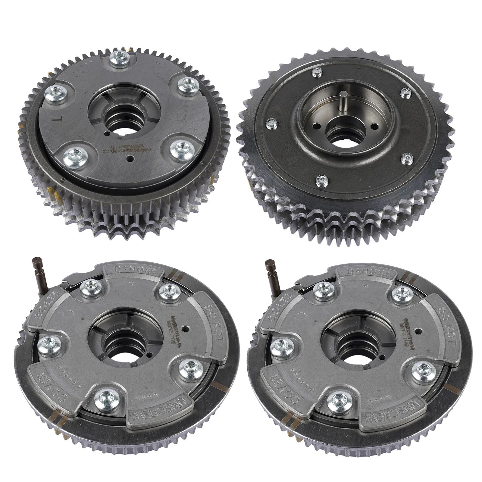 AP02 4PCS Intake Exhaust Camshaft Adjuster Set for Mercedes C300 C350 E350 ML350 GL450 R350 S550 2720505247, 2720505347, 2720506847