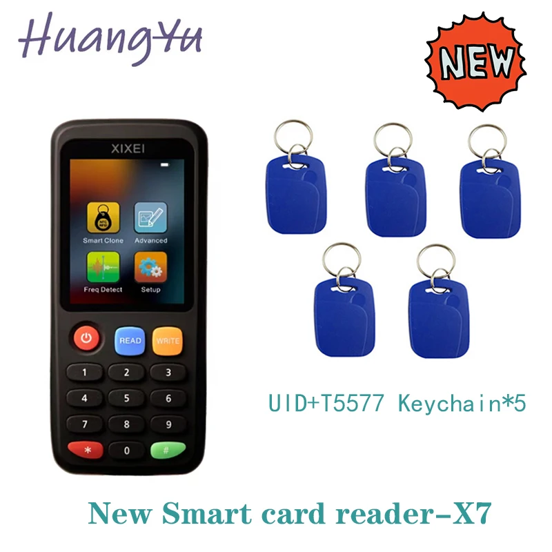 New RFID Smart Card Reader Writer NFC Copier 125khz USB Duplicator 13.56mhz Key Tag Clone ID/IC Ring Duplicate T5577 Copy