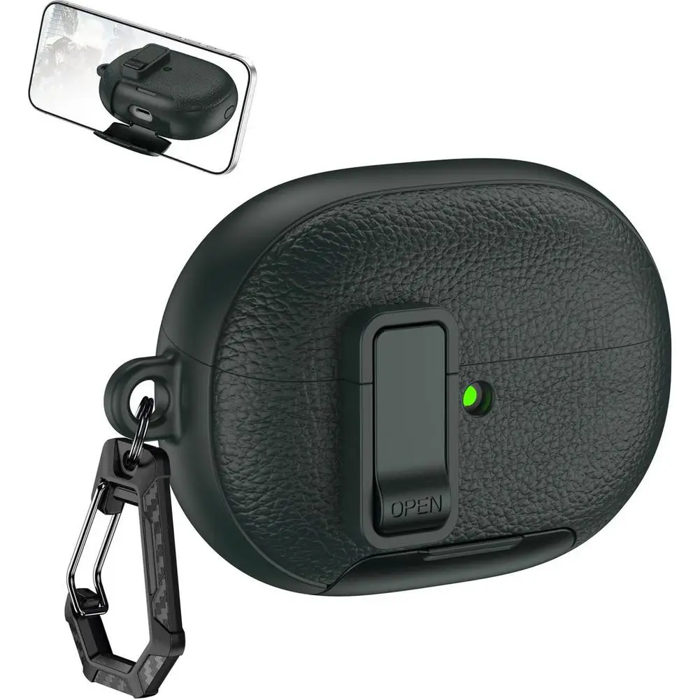 Kratzfeste Kopfhörerhülle für Huawei FreeBuds Pro 5, stoßfeste, staubdichte Kopfhörerabdeckung mit Verschluss, PC, TPU-Softshell – Detail 3