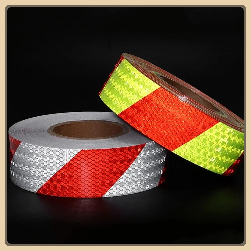 

1 Roll Shining Reflective Safety Warning Tape Self Adhesive Twill Printing Reflective Tape for Car Reflective Strips