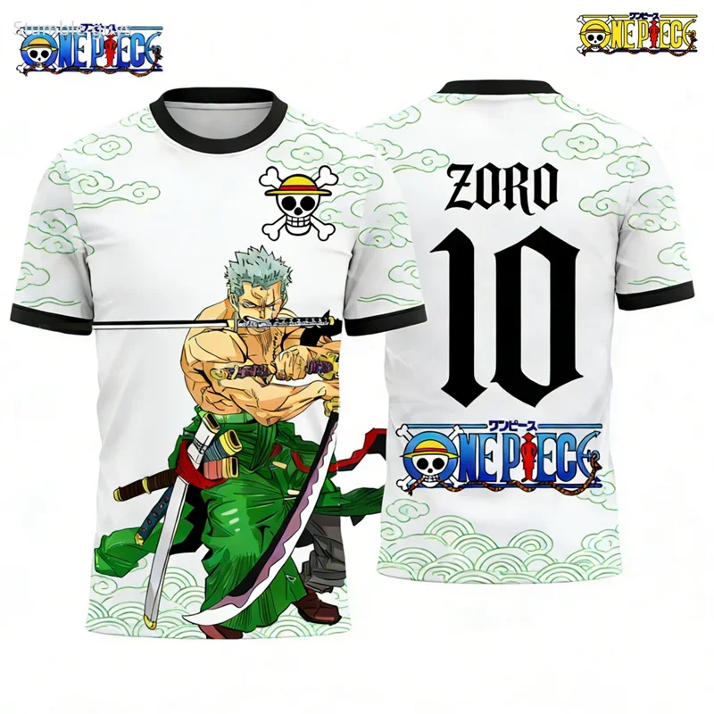 Men Boys One Piece T-Shirt Luffy Thousand Sunny Jersey Summer Casual Boys Clothes Girls Short Sleeve Sports Tops