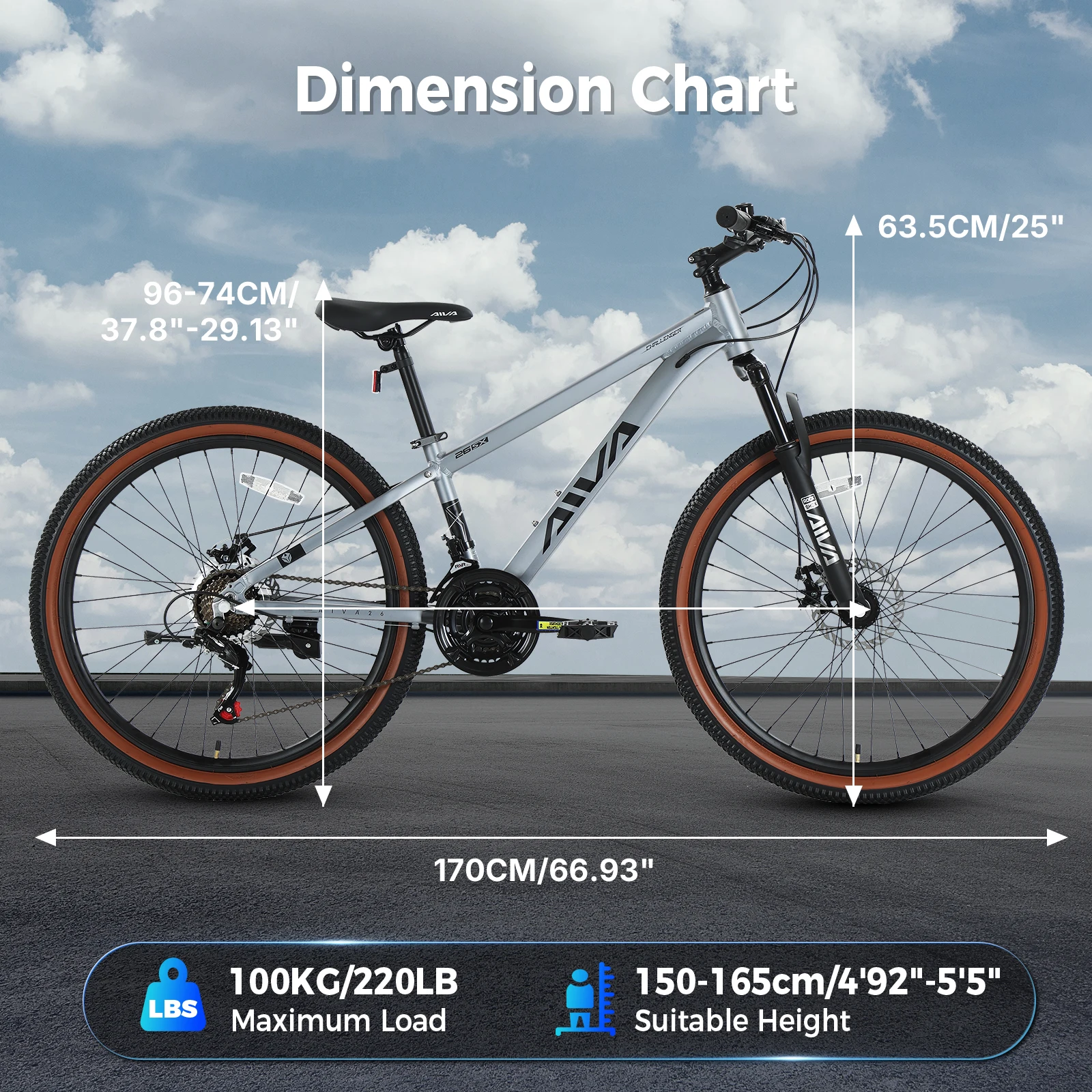 AIVA MT26FS Mountain Bike Hard - Mountain Biking Gear For Men recensione e prezzo
