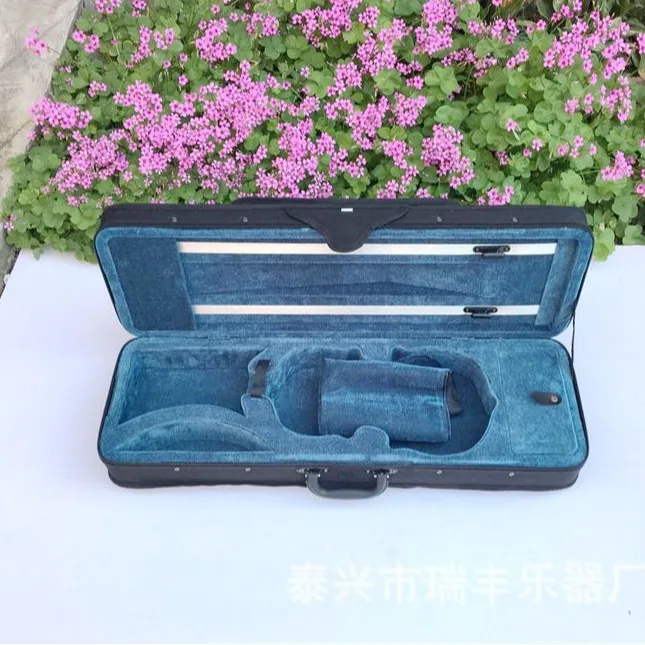 

Violin Box Square Box Light Shoulder Back High Density Foam Box 4/4 3/4 1/2 1/4 1/8