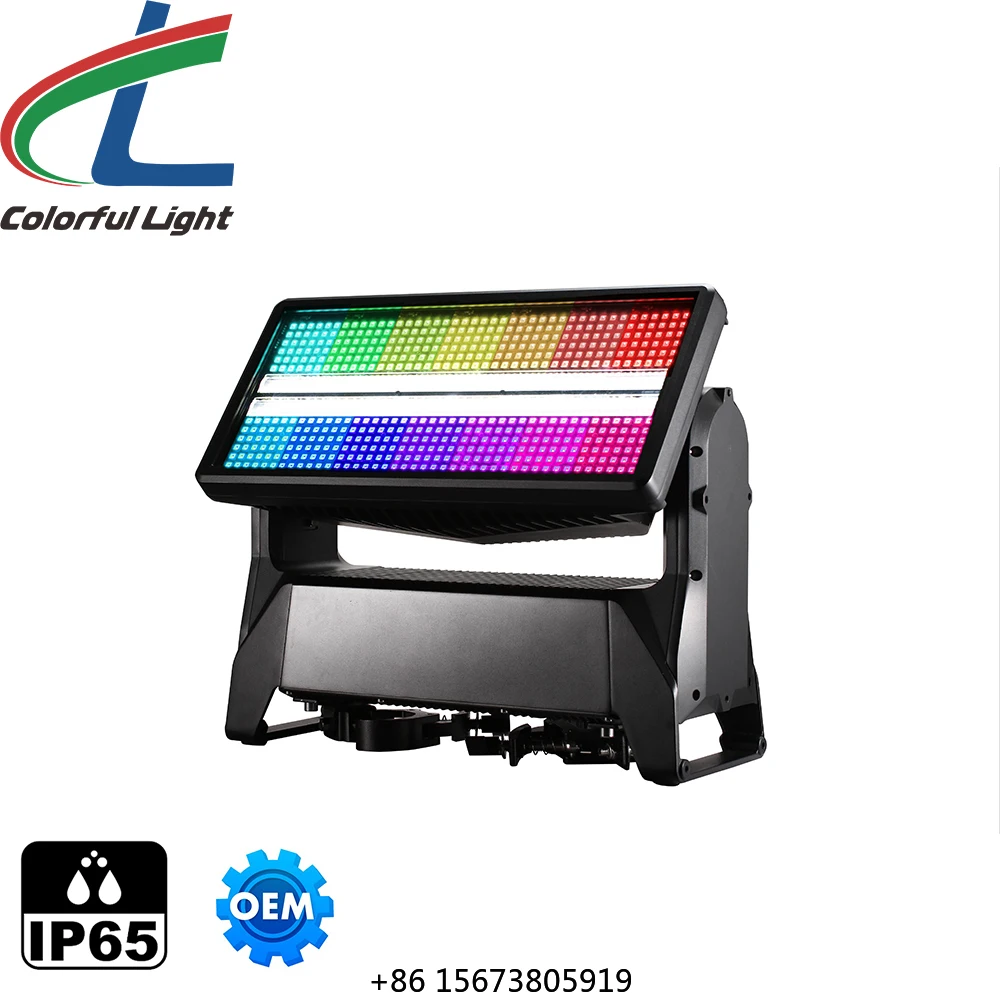 Colorful Light 1500w Led Moving Head Strobe Strike M Tilt strobe IP65 Wash Light Segment Control