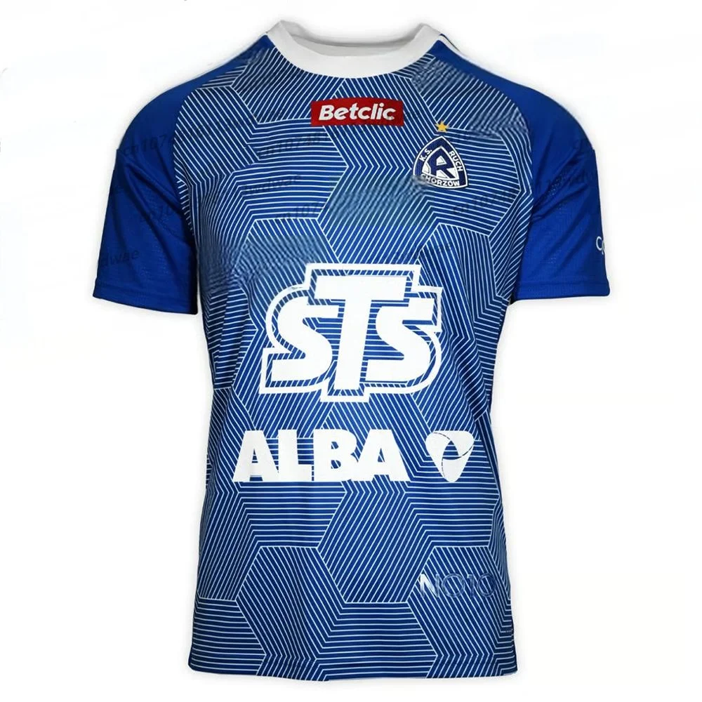 بولندا لكرة القدم كيت 25-26 Ruch Chorzow جيرسي كيت التجفيف السريع Polska كرة القدم جيرسي تي شيرت طفل كرة القدم جيرسي كيت