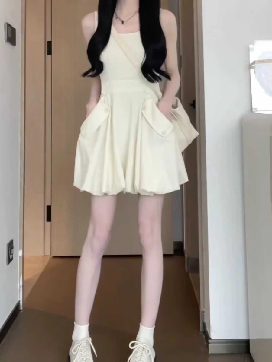 

Spicy Girl Pure Desire Sle Strap Dr Женская летняя юбка больших размеров с чувственной талией в тонкой пышной юбке трапециевидной формы