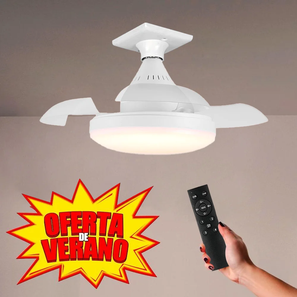 Smart LED Ceiling Fan Light Remote Control + APP Adjustable Color Temperature Brightness Lamps Living Room Bedroom Indoor Lights