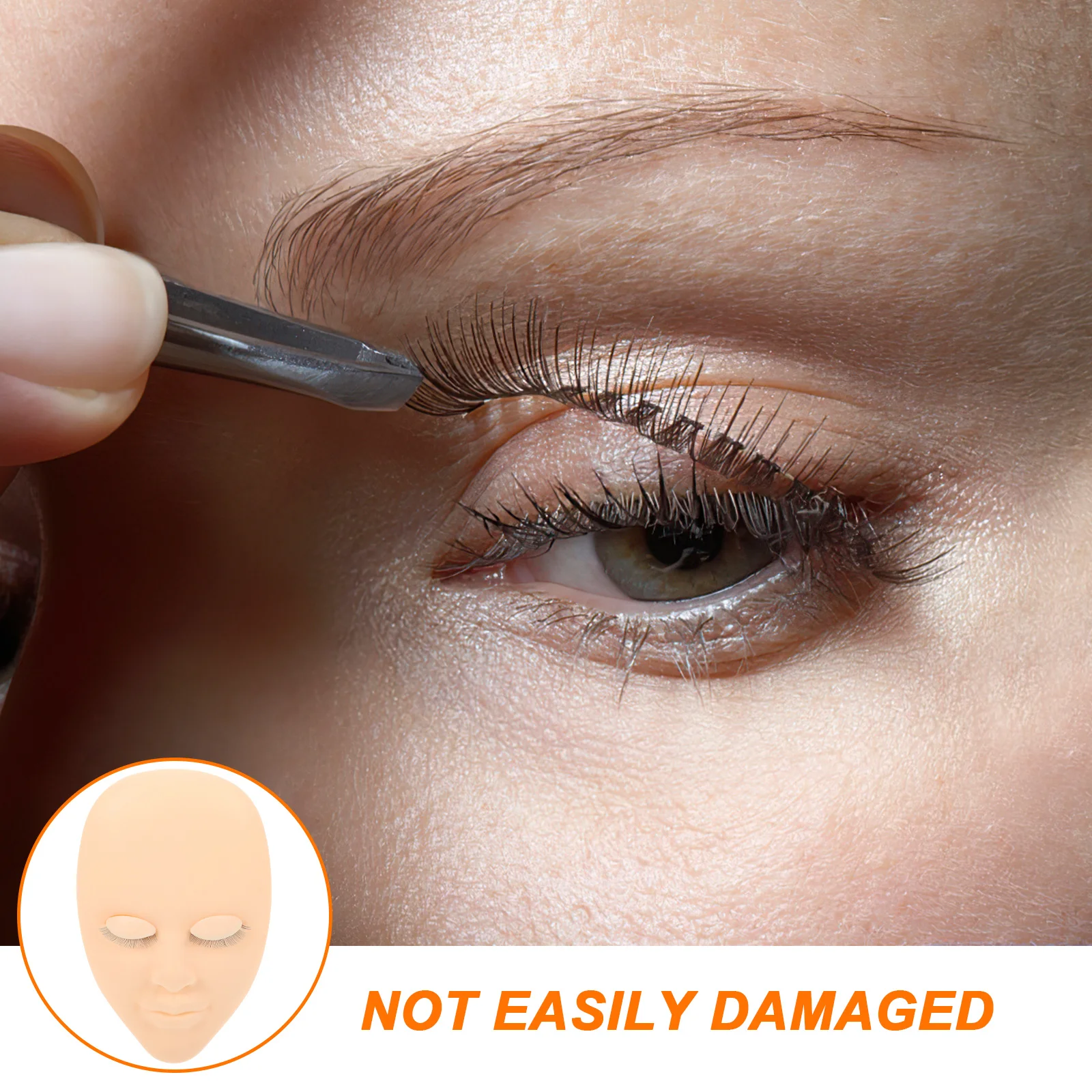 Lash Mannequin Head Realistic Skin Practice Training Head Eyelash Extension Makeup Practice Face Painting Massage