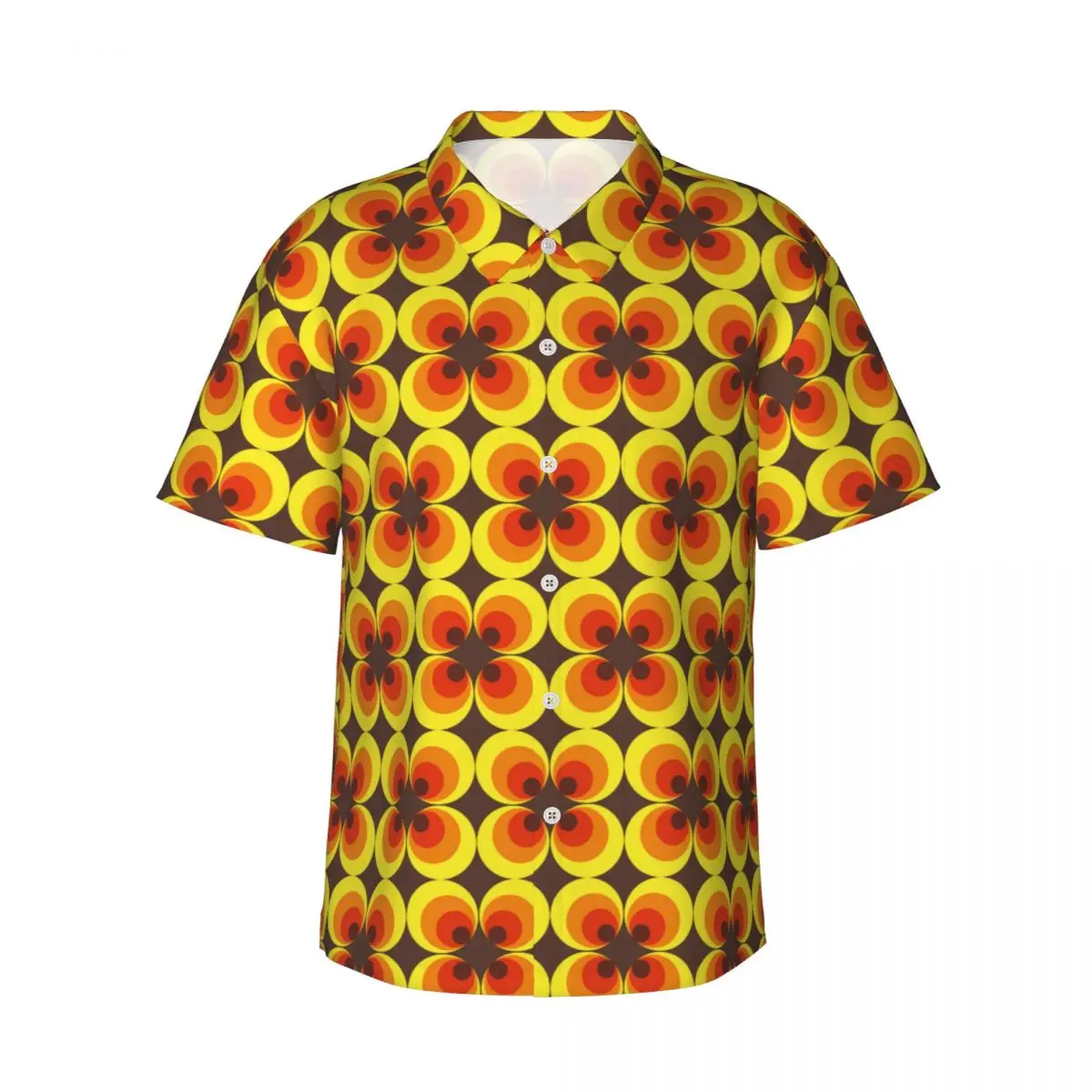 

70 Men's Shirts Hawaiian Short Sleeve Shirt Fashion Lapel Tops for Summer Beach