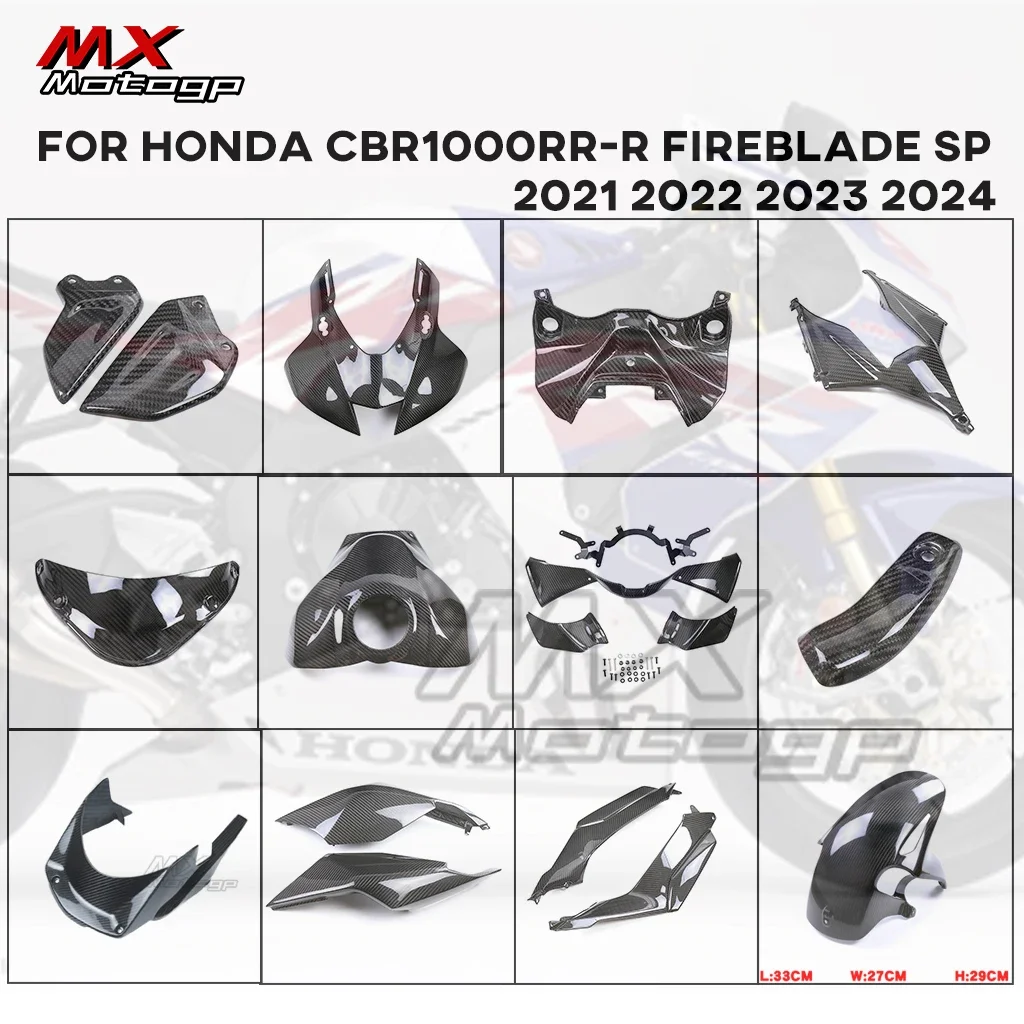 Carbon Fiber Motorcycle Fairing Kits For For HONDA CBR1000RR-R CBR 1000RRR Fireblade SP 2021-2024 Mudguard Frame Cover Panels