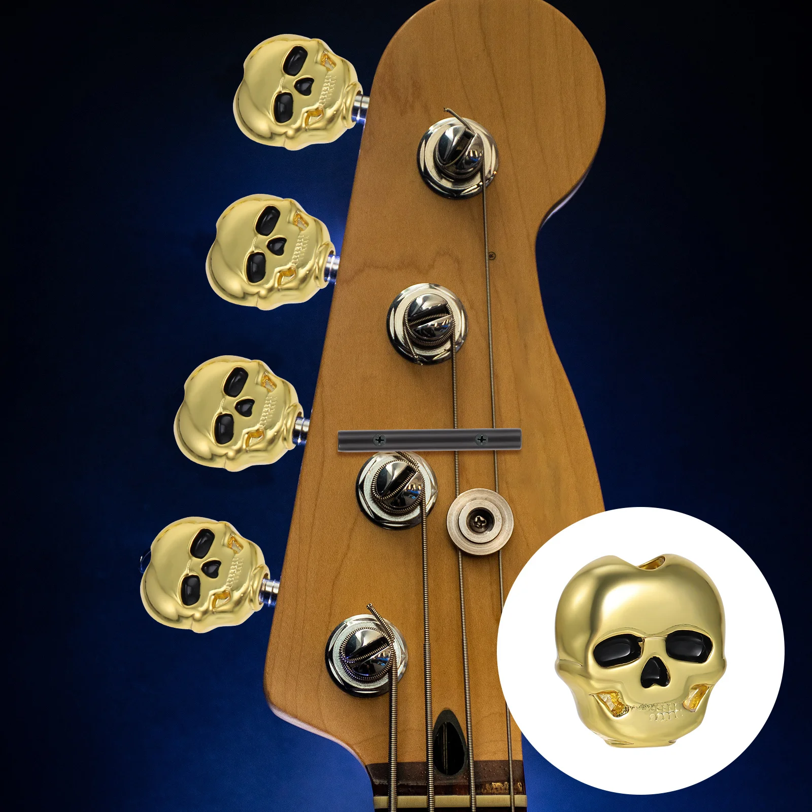 

6Pcs Guitar Machine Tuning Pegs Premium High Grade Material Strong Metal Body Replacement Parts for Electric and Folk Guitar