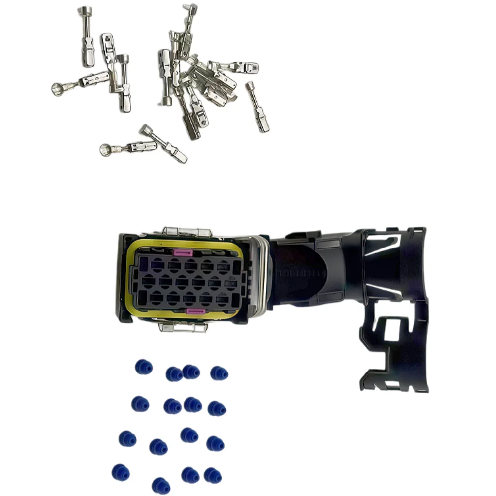 High-quality EDC7 common rail ECU socket, 16-pin PC board connector, plug, suitable for automotive injector module