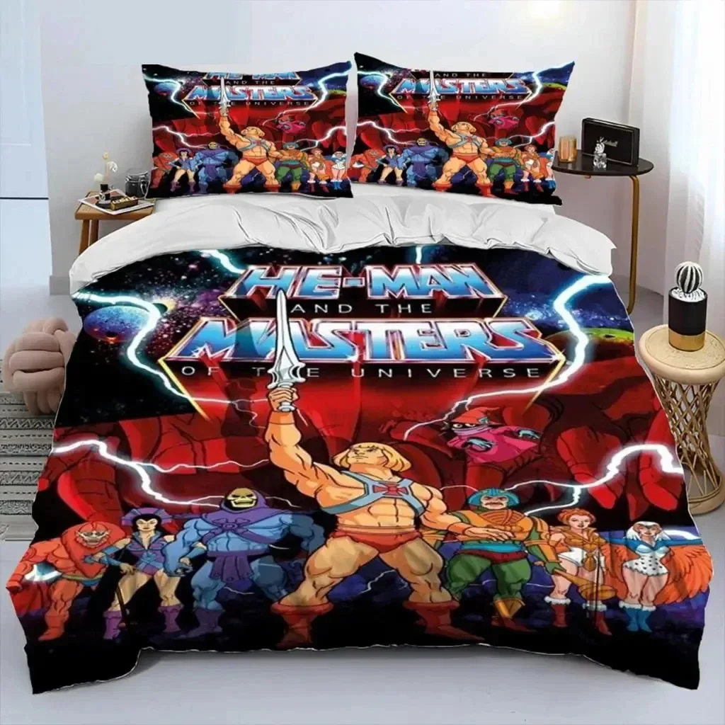 

He Man The Masters Of The Universe Bedding Set Boys Girls Twin Queen Size Duvet Cover Pillowcase Bed Kids Adult