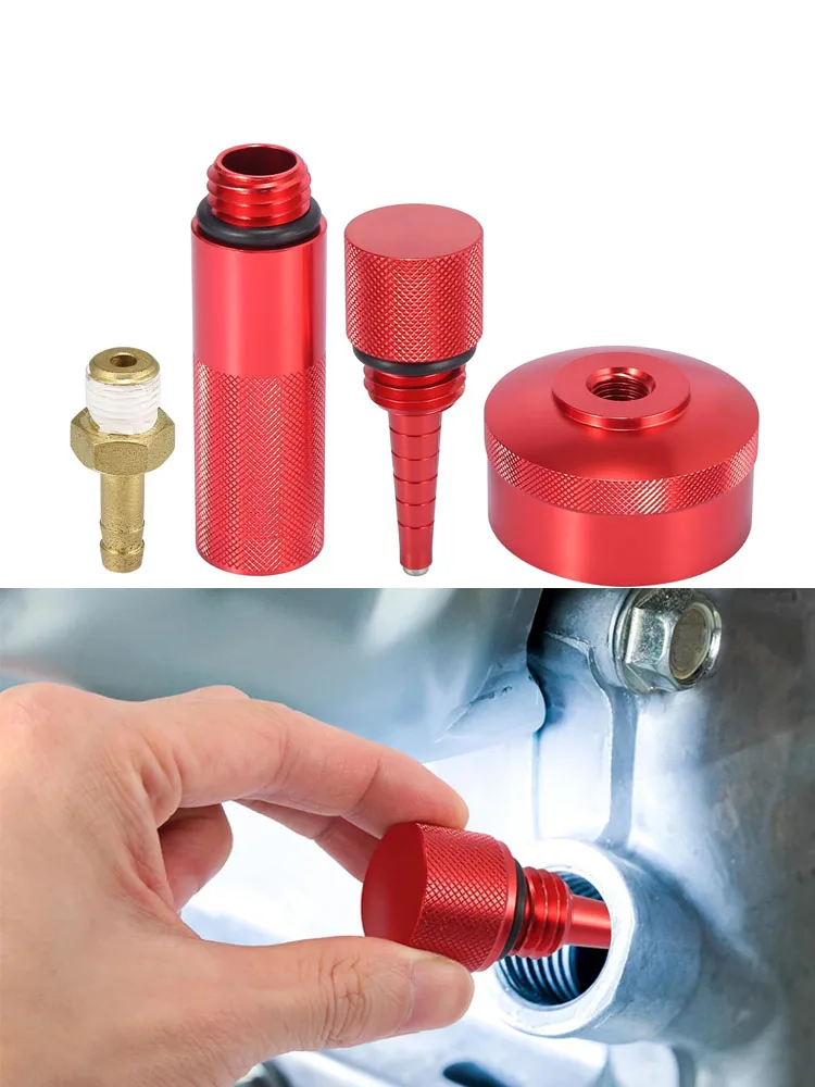 Aluminum Extended Run Brass Hose Fitting Gas Cap Change Funnel Magnetic Oil Dipstick Compatible for Honda Generator EU2000i