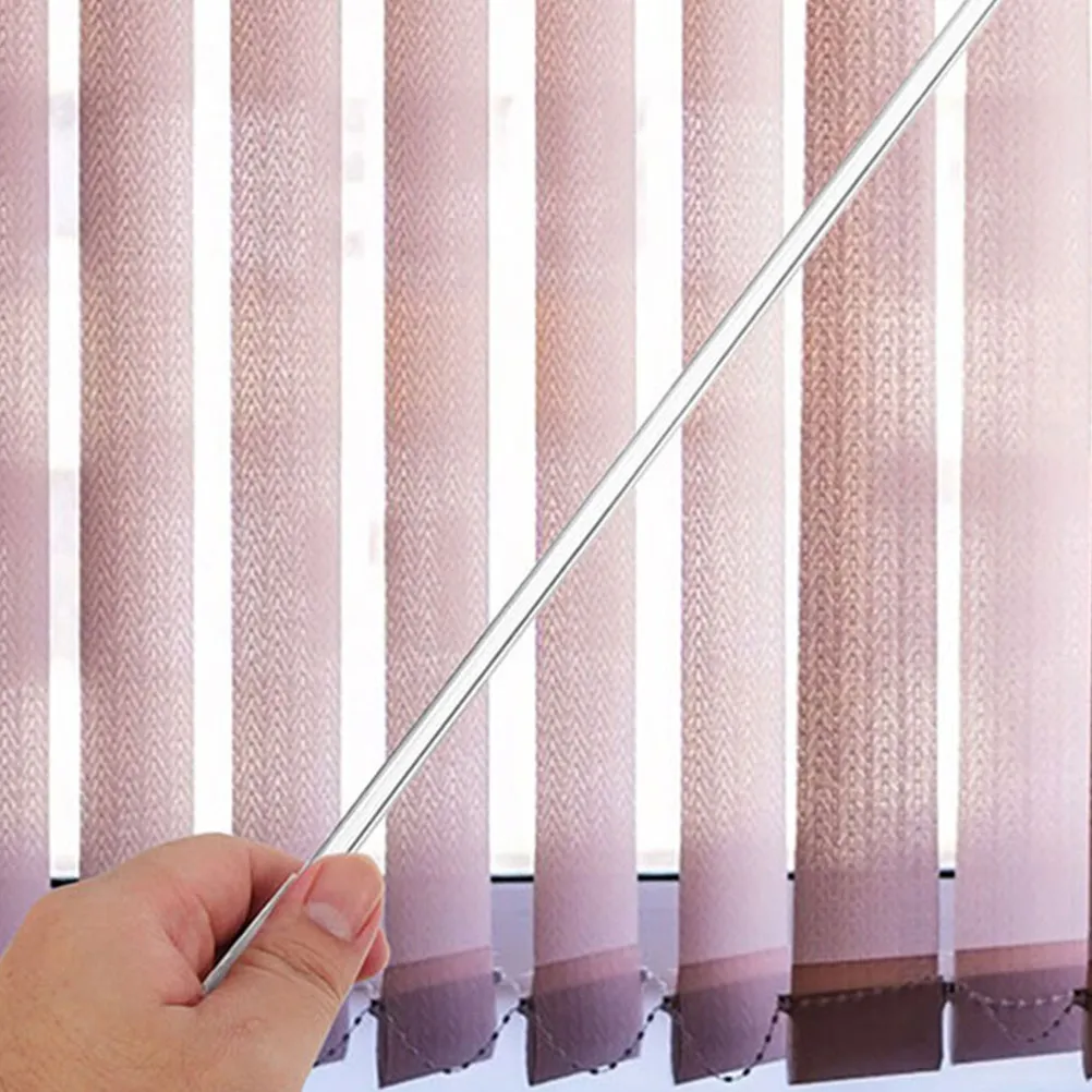 4Pcs Transparent Blind Rod Hook Vertical Blind Stick Clear Replacement Curtain Pull Window Opener Accessories Curtain Opener