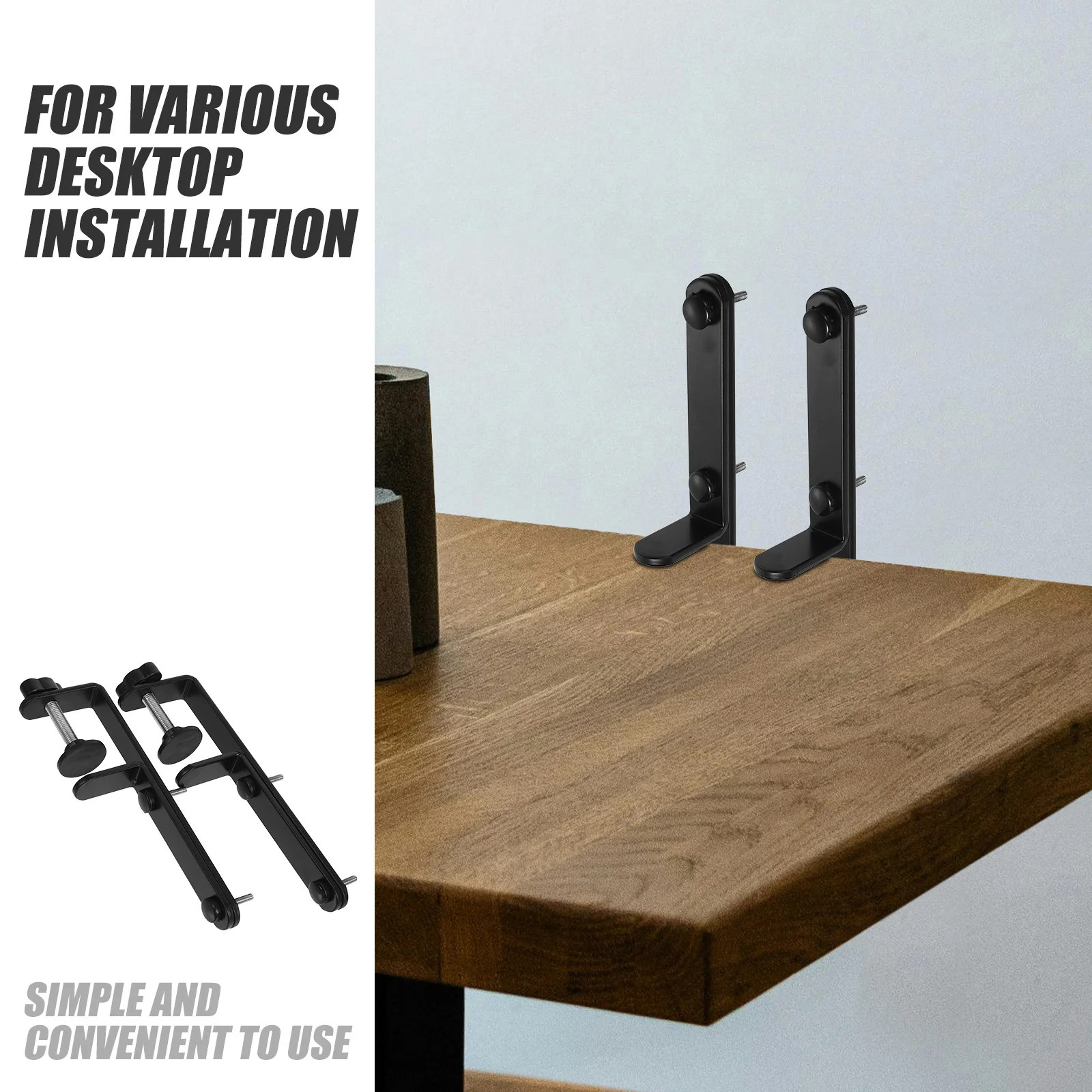 2 قطعة حامل Pegboard لسطح المكتب متعدد الوظائف موفر للمساحة منظم من الفولاذ الكربوني سهل التركيب لمكتب ألعاب المكتب