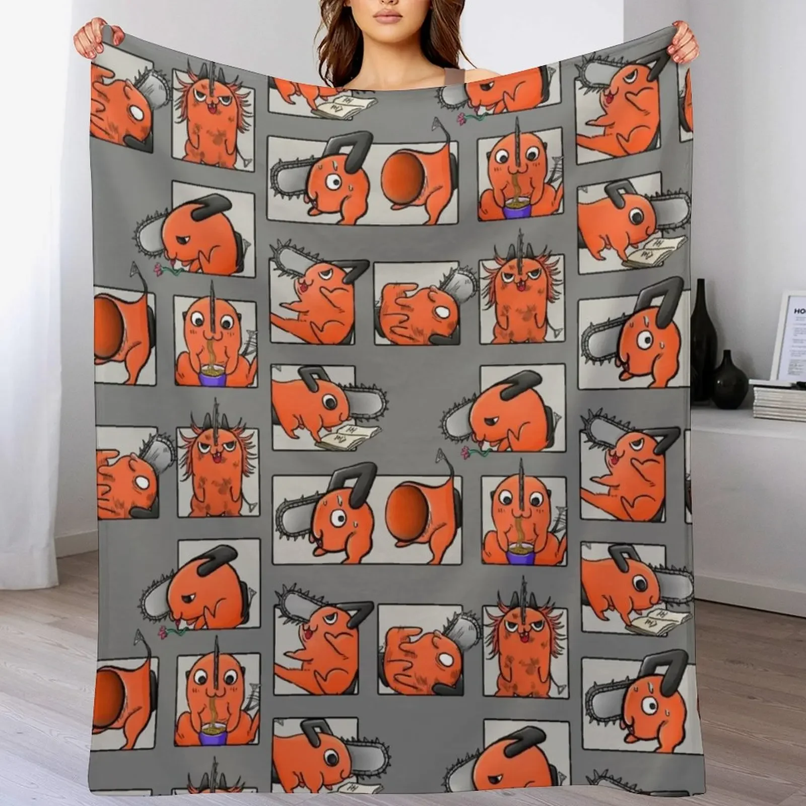 

Moods of Pochita Throw Blanket warm winter Nap Blankets
