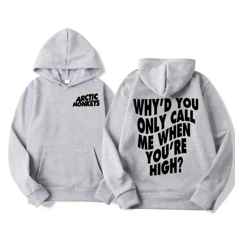 Arctic Monkeys Hip-hop Singer New Hoodies Singer Graphic Printing Sweatshirts for Fans Long Sleeve Men Women Clothing Hoodies