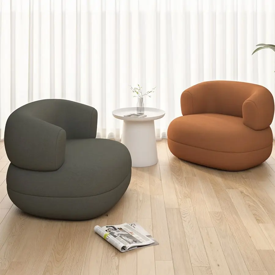 Small apartment lazy sofa, technology cloth sofa