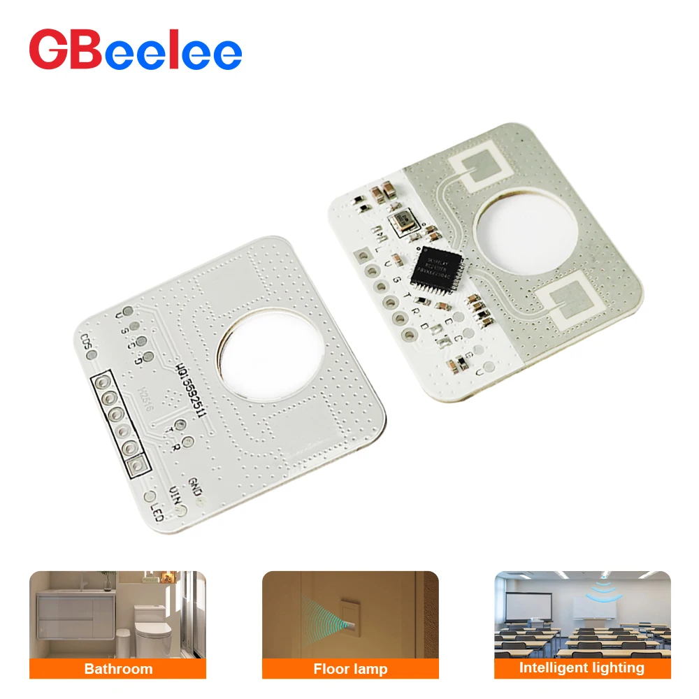 Conception PCB du Module Radar série universel 24GHz, 50 pièces, Compatible avec le double capteur PIR capable de détecter les petits mouvements de l'Huma