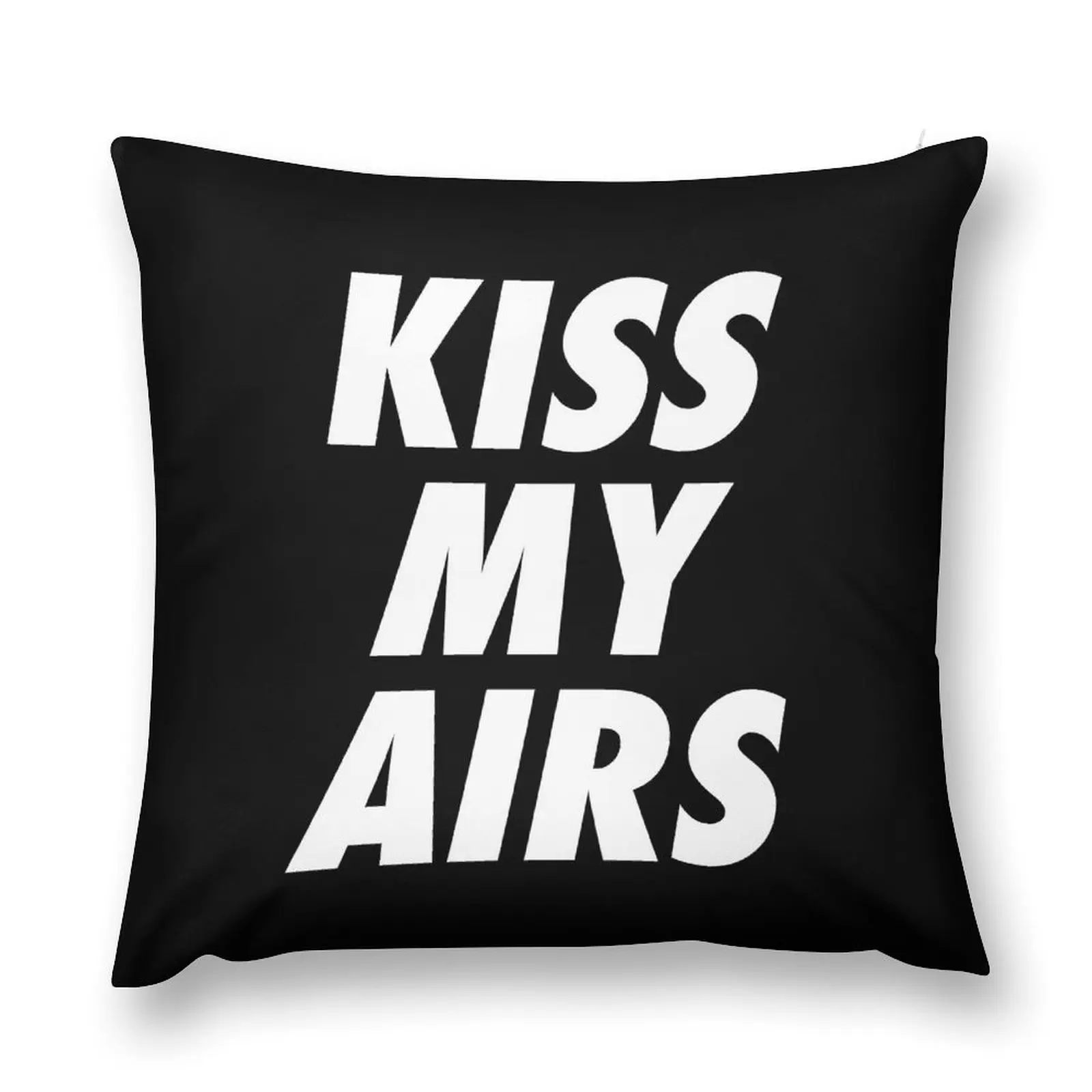 Kiss My Airs Sneaker Head Hype Black & White Throw Pillow luxury sofa pillows Sitting Cushion pillow