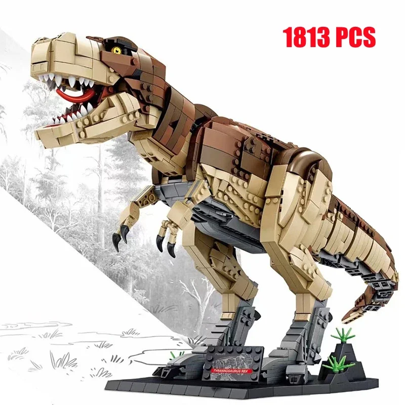 MOC Technology T-Rex Building Blocks Jurass Indominus Park Dinosaurs Pterosaur World DIY Assembly Dino Model Bricks Toy for Kids