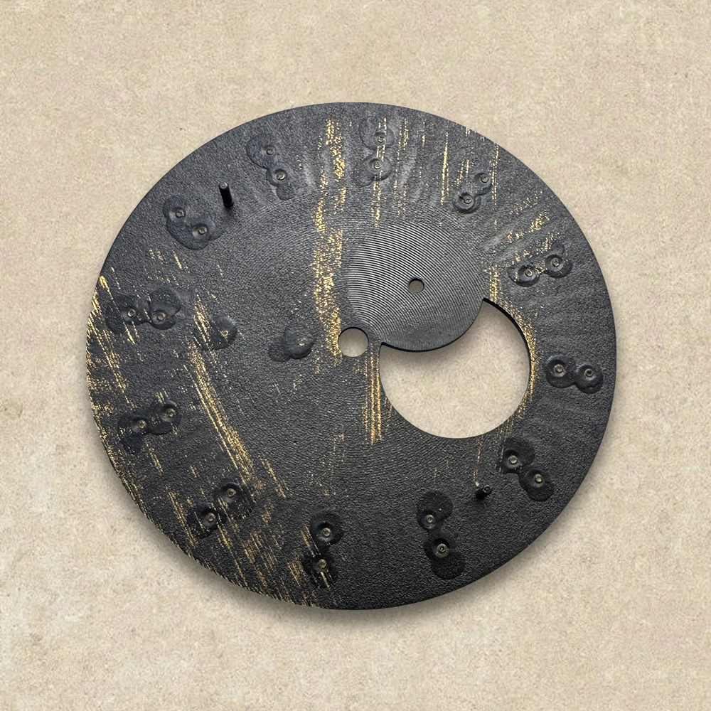 جديد 35 مللي متر S شعار الجوف خارج كوكتيل الطلب صالح NH39 حركة عالية الجودة ساعة عمودية تعديل الملحقات #6