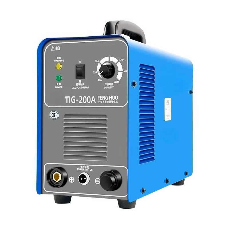 The TIG200A argon arc welder suits stainless steel welding and works independently with an inverter welding machine.