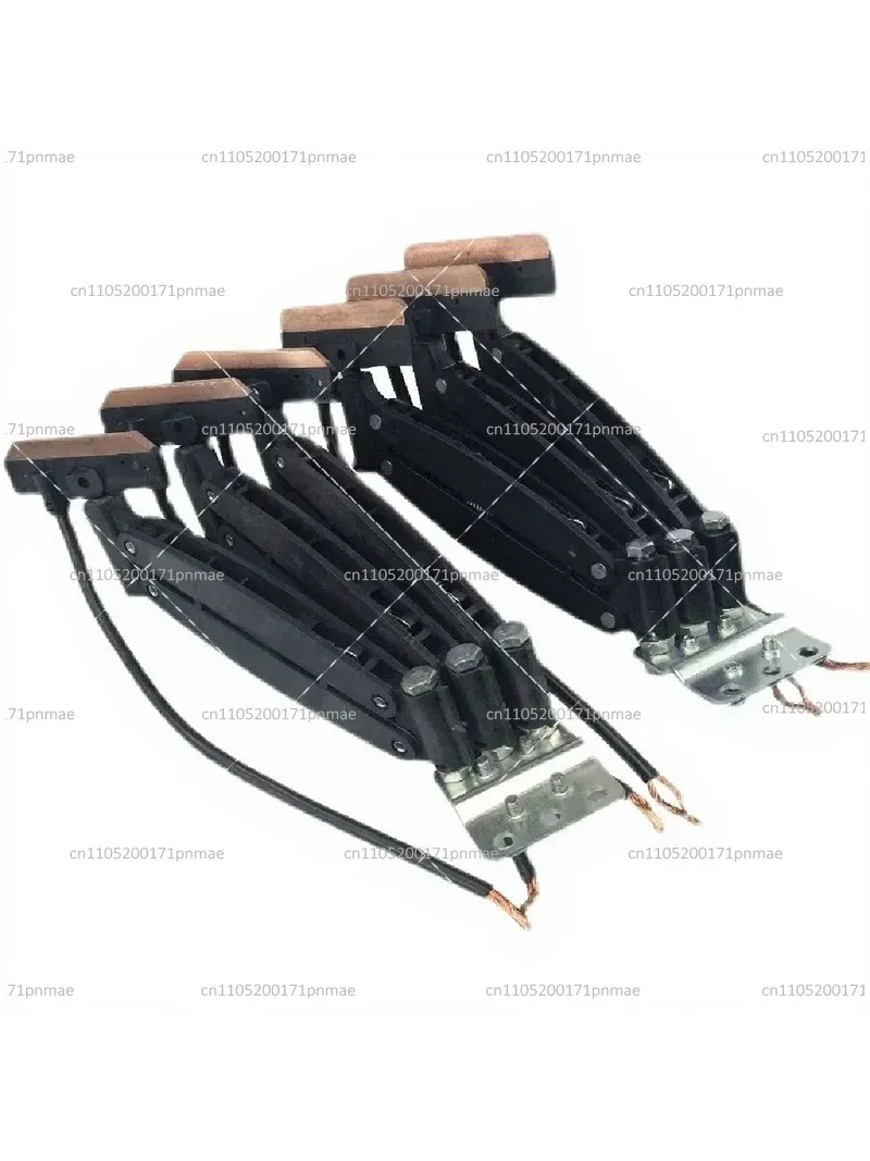 Seamless Trolley Line Current Collector 30A 60A 100A 3P 4P 3-Level 4-Level Conductive Track Carbon Brush for Overhead Crane