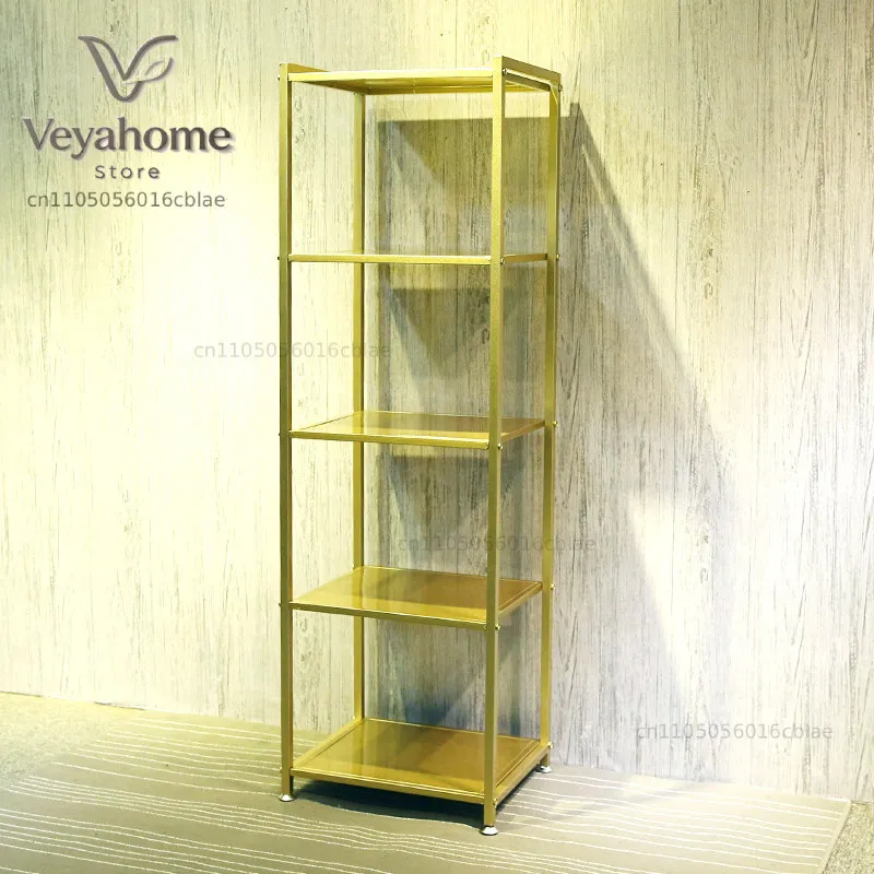 Wrought iron bag rack clothing store shoe rack display rack household multi-layer floor window shelf shelf storage shelf