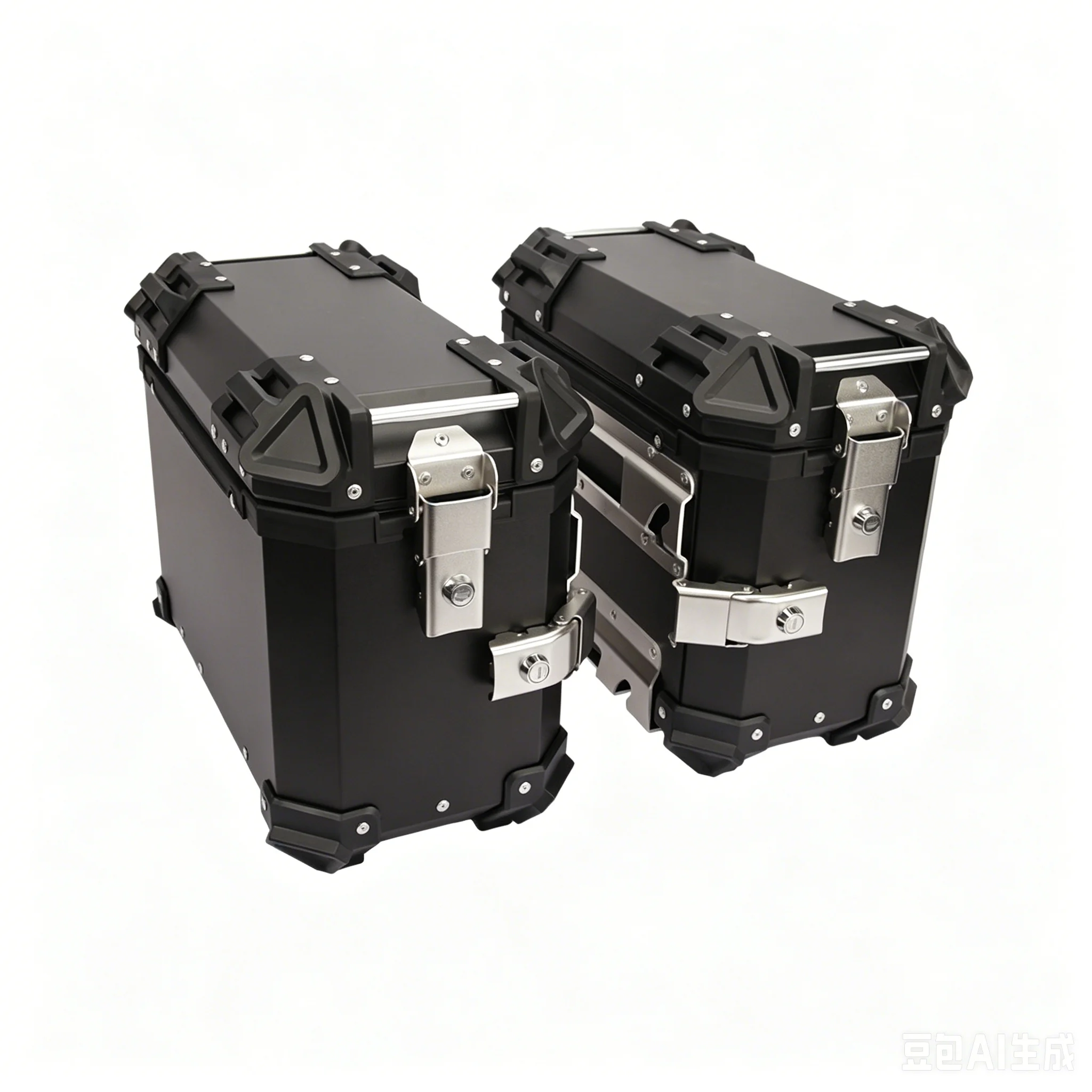 Picture 6: 4PCS Motorcycle Aluminum Alloy Side Box Groove Movable Quick Detachable Side Box Groove Storage Box Bracket Installation