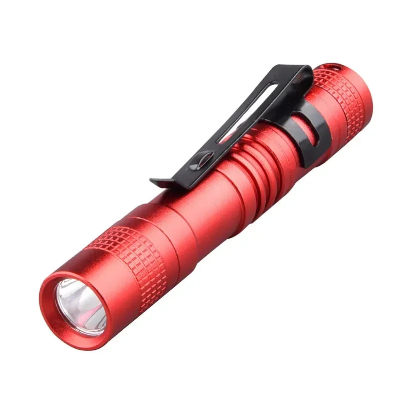 Mini Portable LED Pen Light With Clip Ultra Bright High Lumens Pocket Handheld Flashlight Torch For Camping Outdoor Emergency