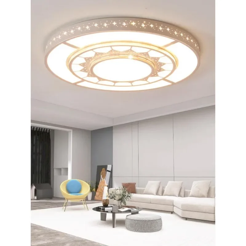 Fotografia 5: Luz redonda de 1,6 metros para sala de estar, moderna, simples, com atmosfera de hotel, para lobby.