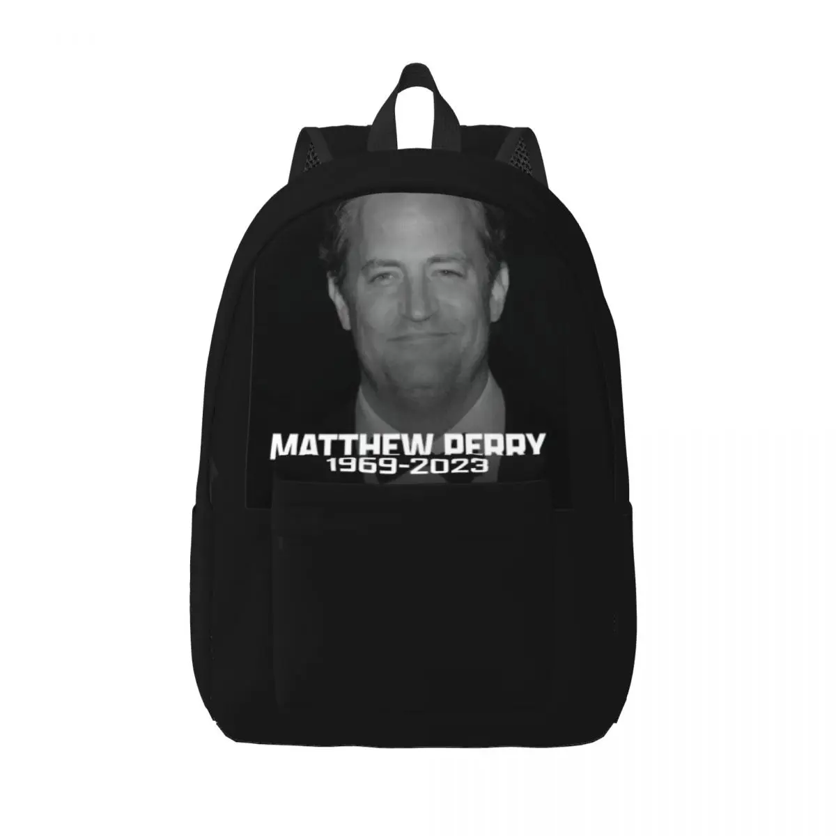 Rip Matthew Perry Chandler Bing Backpack for Men Women Fashion High School Business Daypack Laptop Shoulder Bag Lightweight